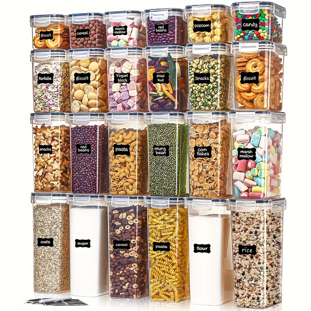 Commercial Kitchen Shed - 24 Recipientes para Almacenamiento de Alimentos,