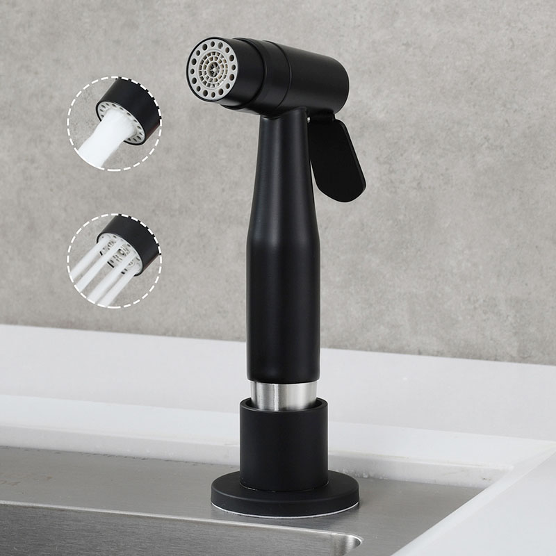 Commercial Kitchen Faucets - Fregadero de cocina negro de acero