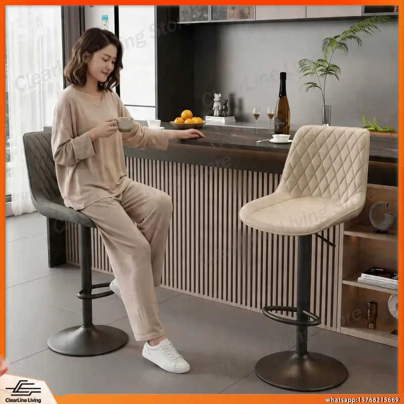 Commercial Kitchen Light - Taburete de Bar Giratorio con Altura