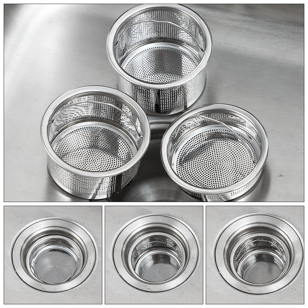 Commercial Kitchen Bin - Colador de acero inoxidable para fregadero
