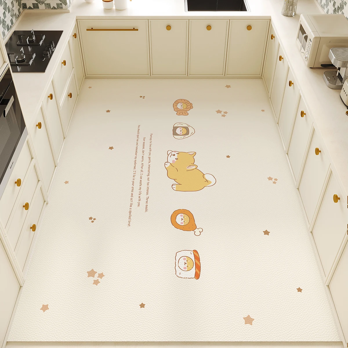 Commercial Kitchen Vinyl - Alfombra de Cocina de PVC, Alfombra