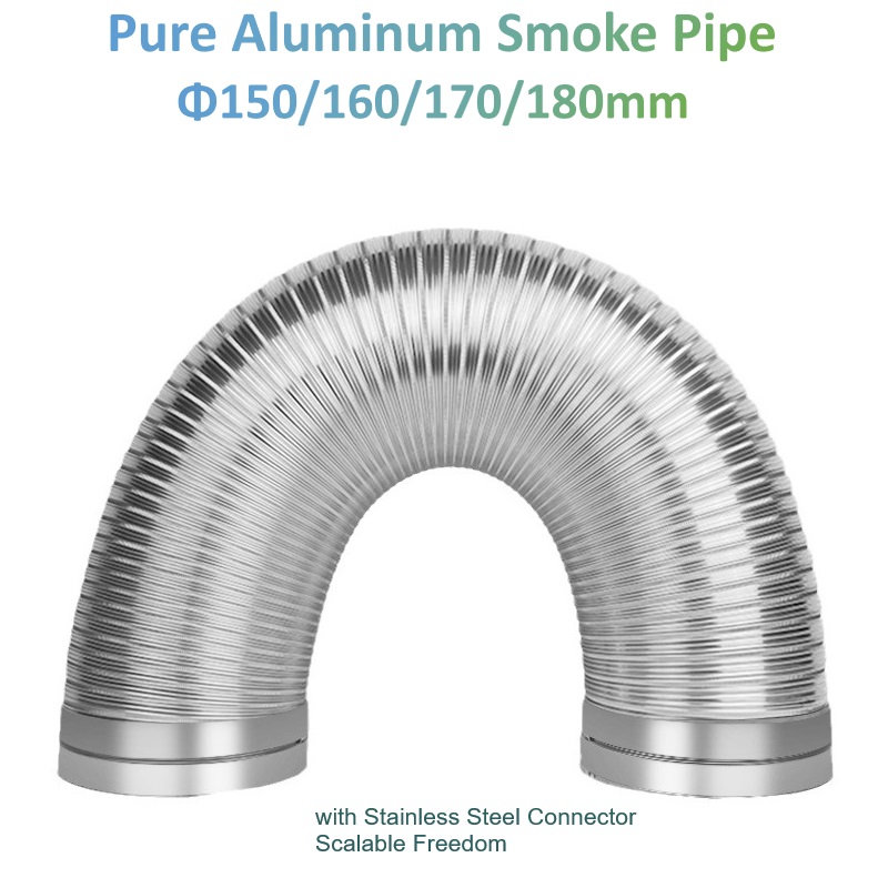 Commercial Kitchen Ventilation - Tubo de humo de aluminio puro