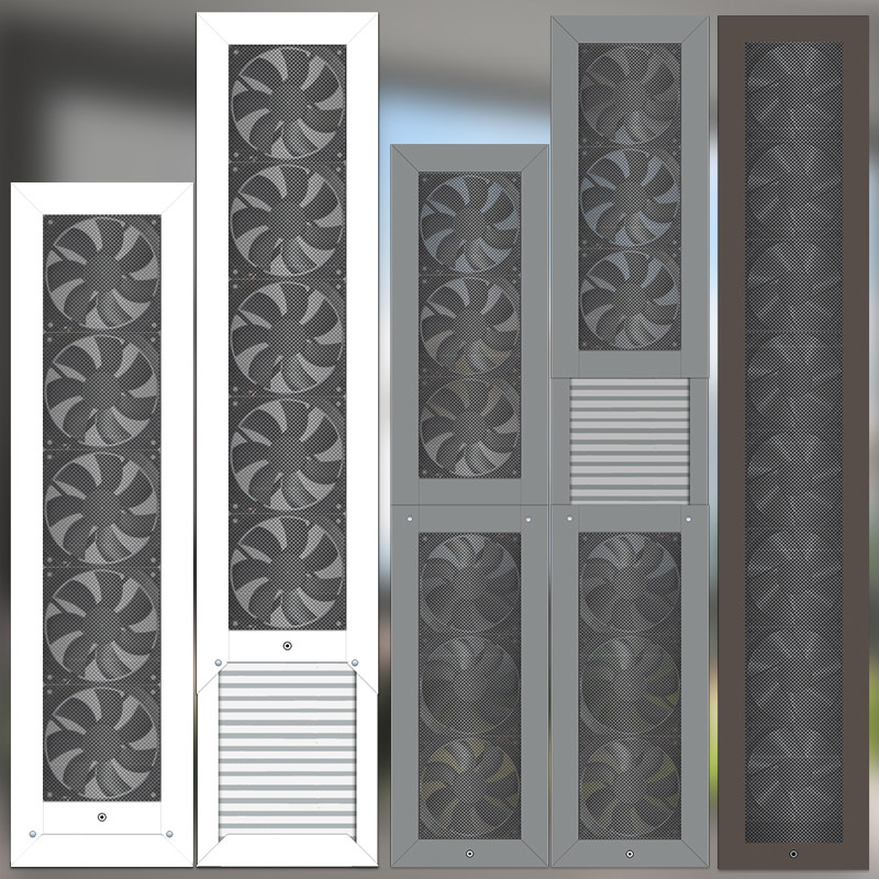 Commercial Kitchen Ventilation - Ventilador de Ventana sin Perforaciones, Extractor