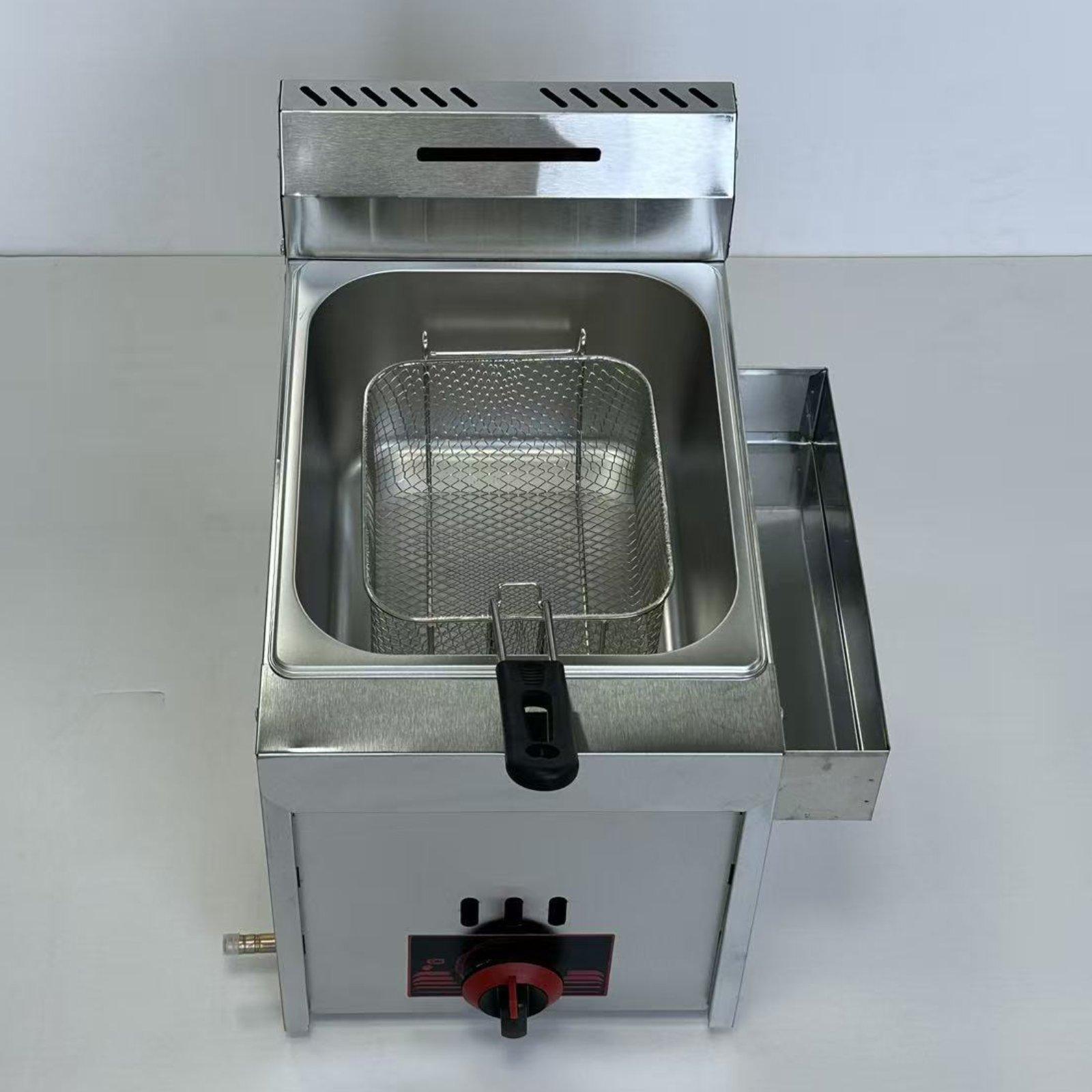 Commercial Kitchen Appliances - Freidora Comercial a Gas, Robusta, Portátil,