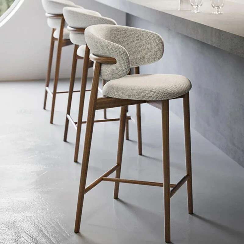 Sillas de Bar de madera maciza - Commercial Kitchen Lighting Design reseña y precio