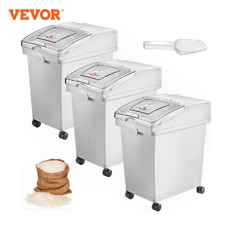VEVOR-contenedor de almacenami - Commercial Kitchen Bin reseña y precio
