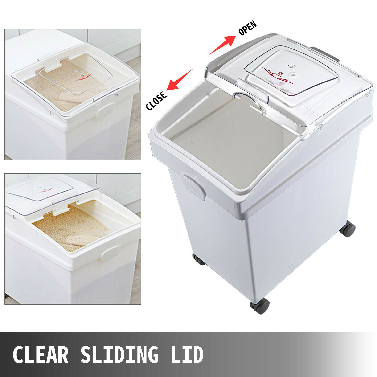 VEVOR-contenedor de almacenami - Commercial Kitchen Bin reseña y precio