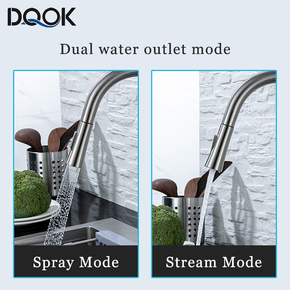 DQOK-grifo de cocina extraíble - Commercial Kitchen Faucets reseña y precio