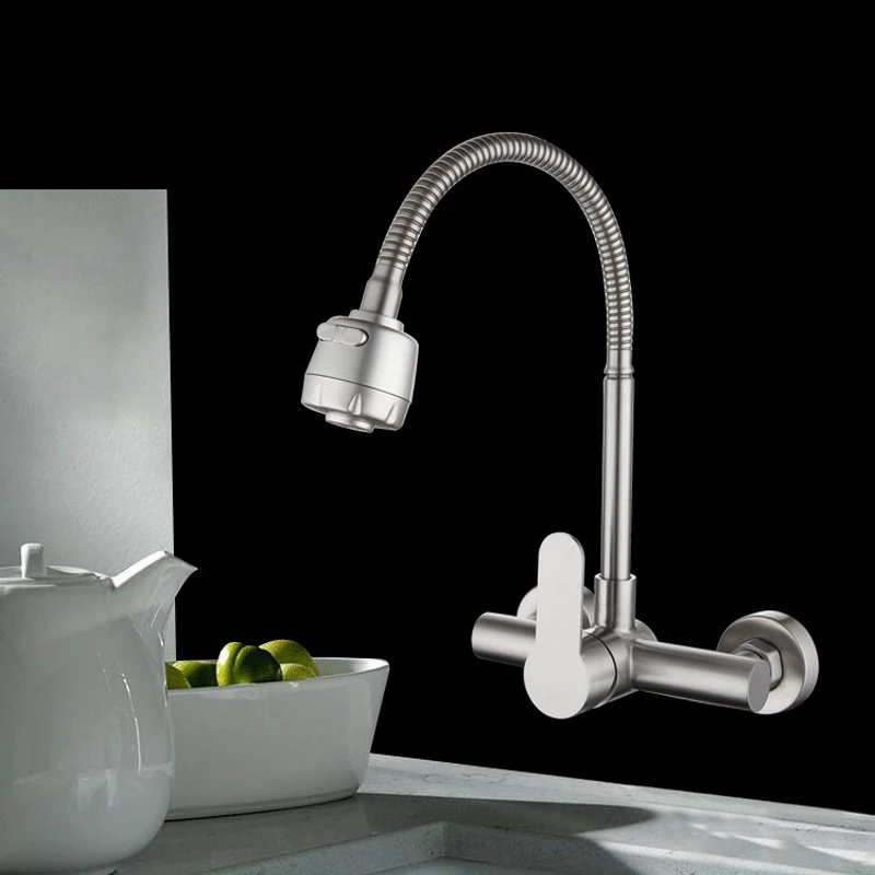 Grifo de cocina de acero inoxi - Commercial Kitchen Faucets reseña y precio