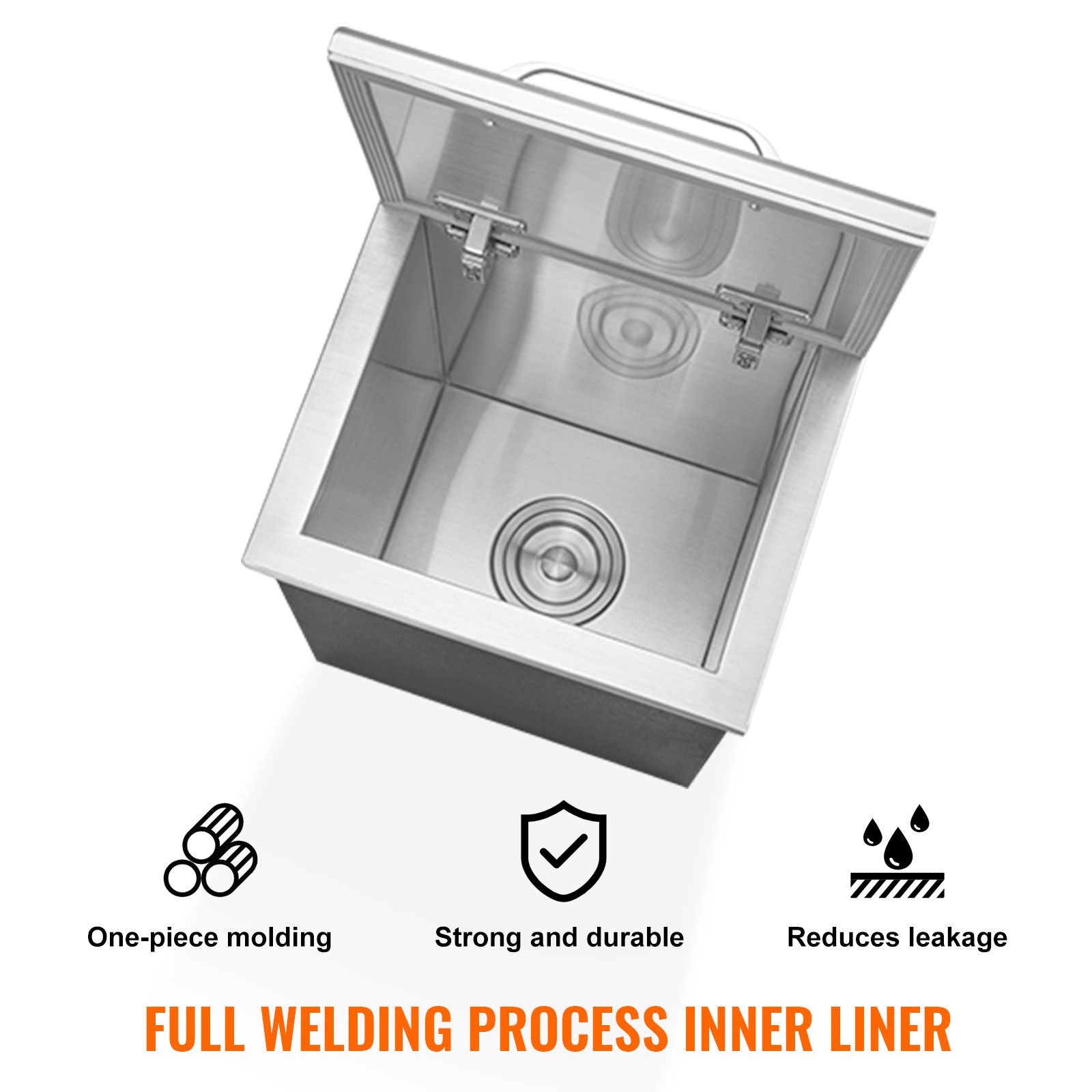 Contenedor de hielo de acero i - Commercial Kitchen Bin reseña y precio