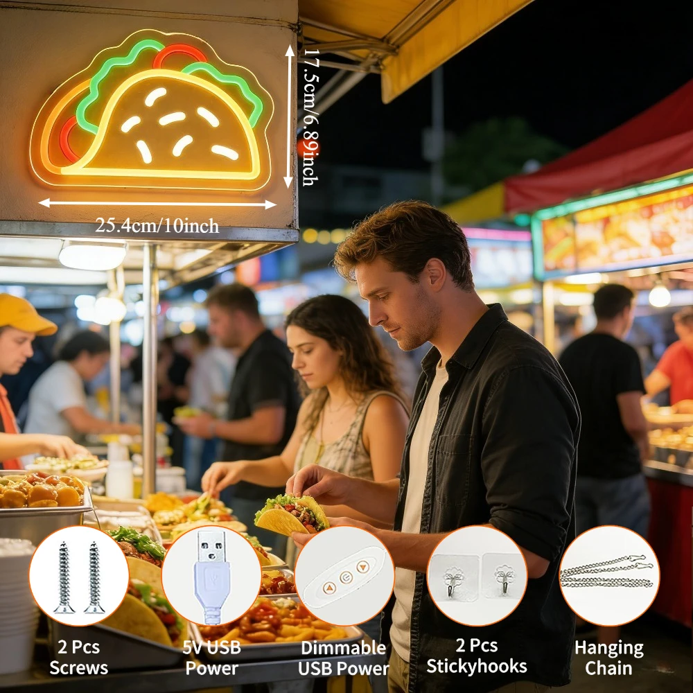 Letrero de Neón LED con Forma  - Commercial Kitchen Light reseña y precio