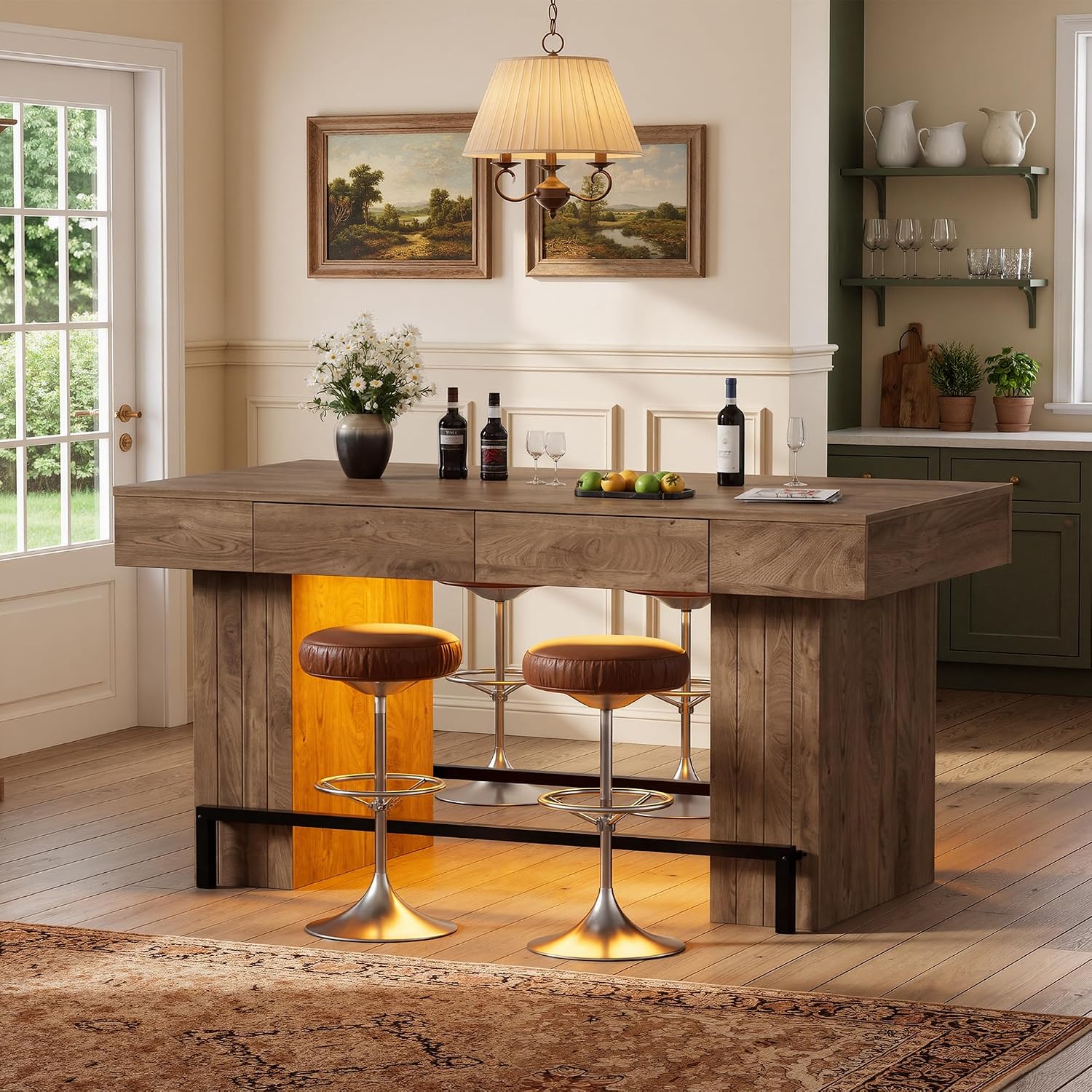 Mesa de Bar de 63 Pulgadas, Me - Commercial Kitchen Light reseña y precio