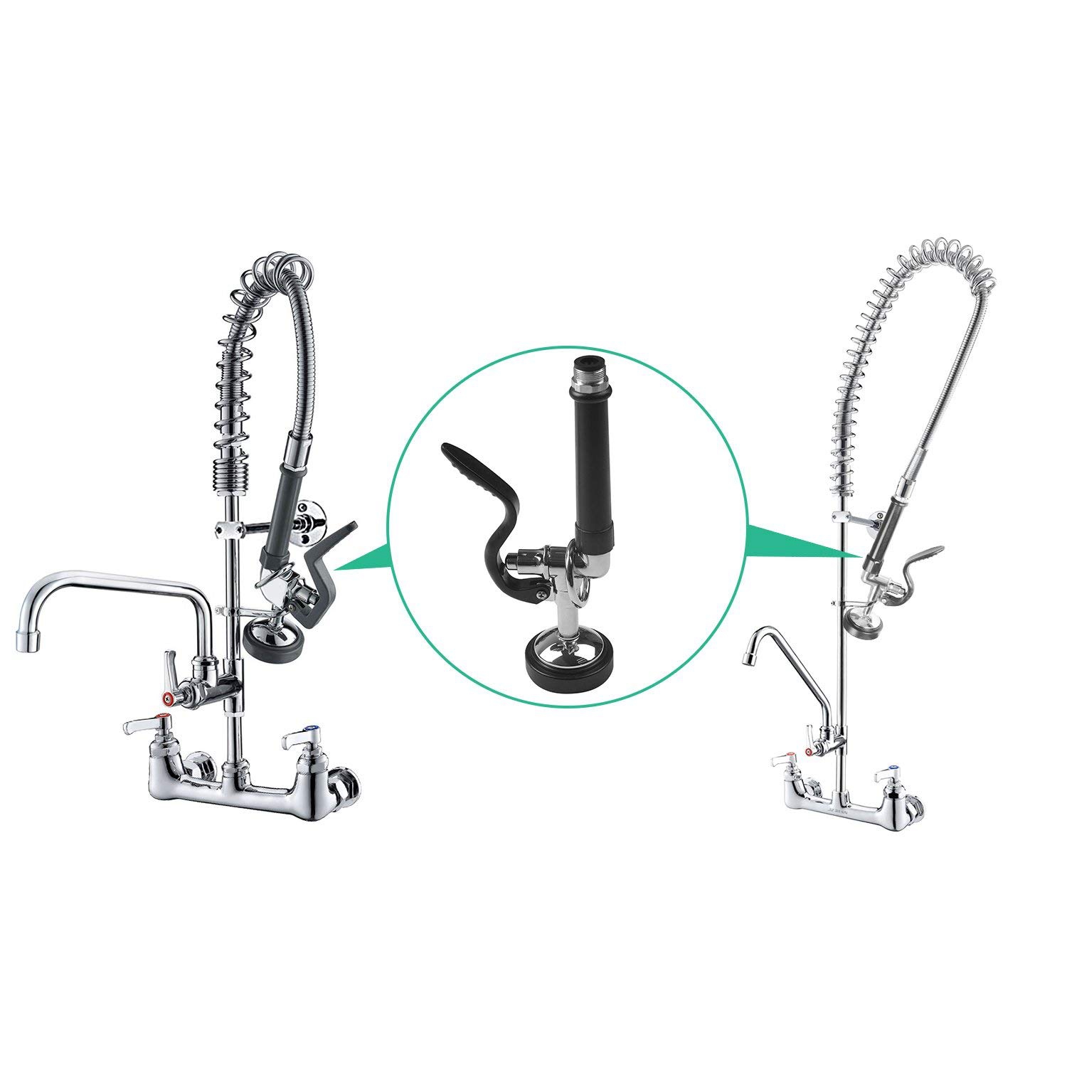 En stock, pulverizador de pree - Commercial Kitchen Faucets reseña y precio