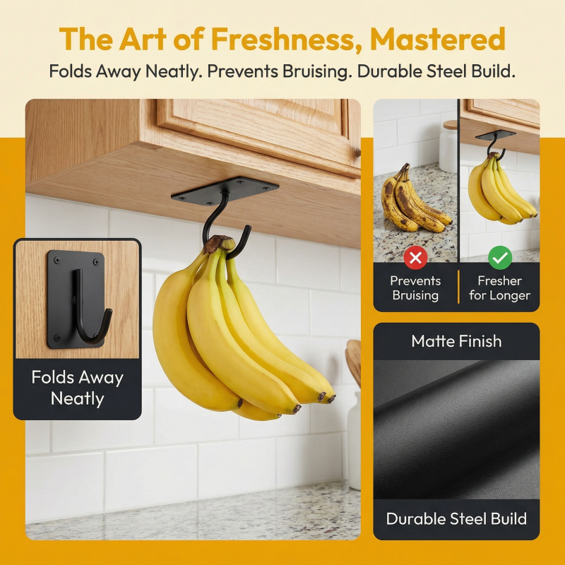Gancho Adhesivo de Metal Negro - Commercial Kitchen Shed reseña y precio